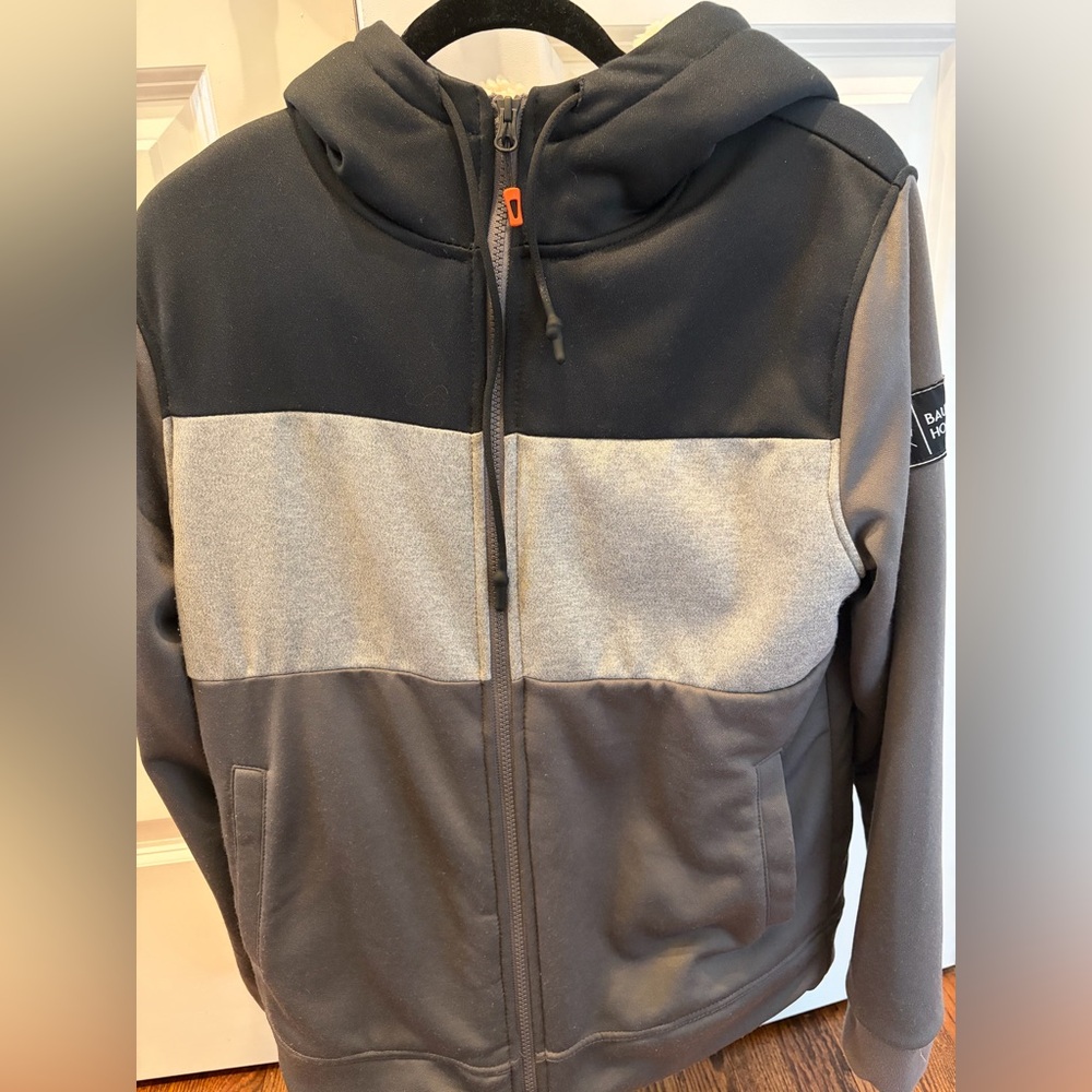 Bauer Men's Black and Gray Hoodie like new - Small